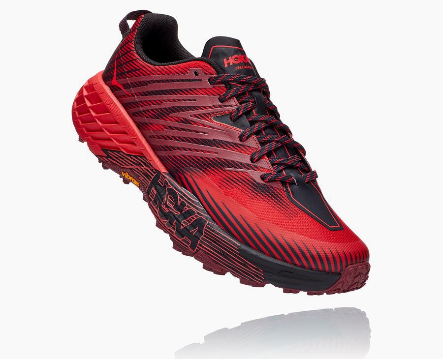 Hoka One One Trail Schoenen Heren - Speedgoat 4 - Rood - AE5314027